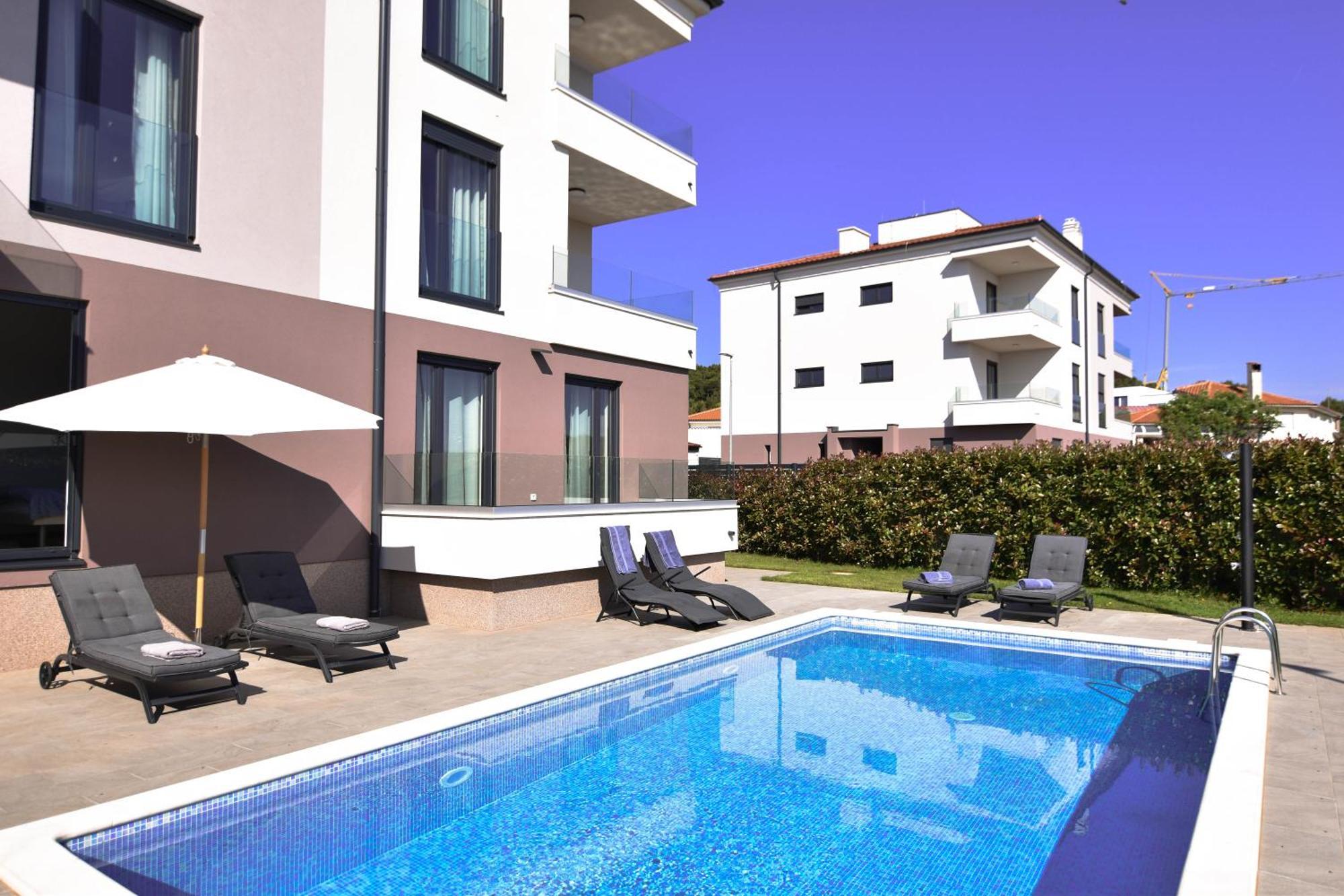 Luxury Apartment Faro With Sea View And Swimming Pool Premantura Dış mekan fotoğraf